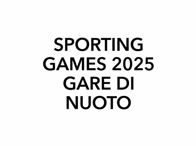 NUOTO – Sporting Games 2025